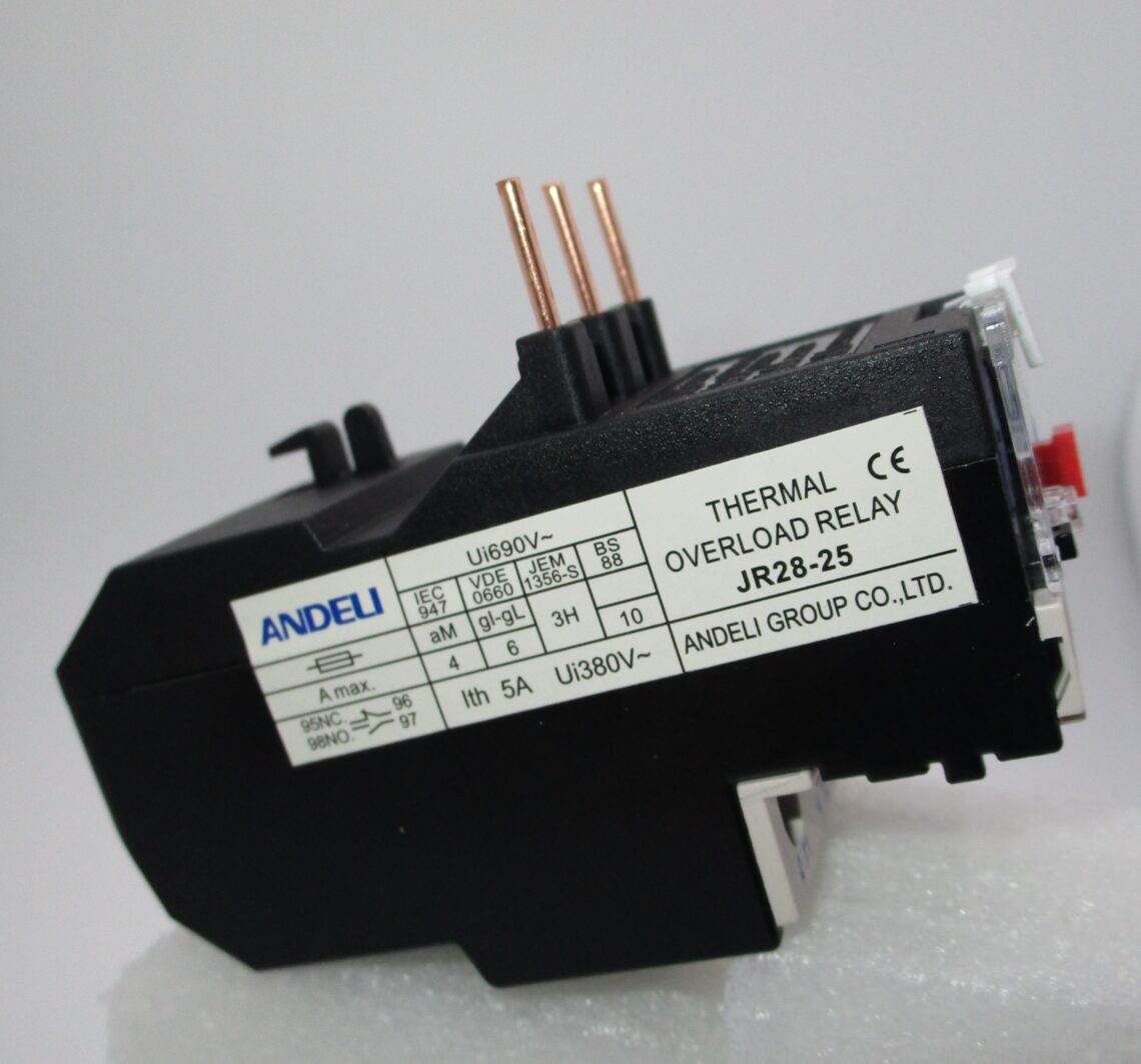 ANDELI JR28-25 Thermal Overload Relay 5.5-8 A compatible with LC1D Contactors - Image 2