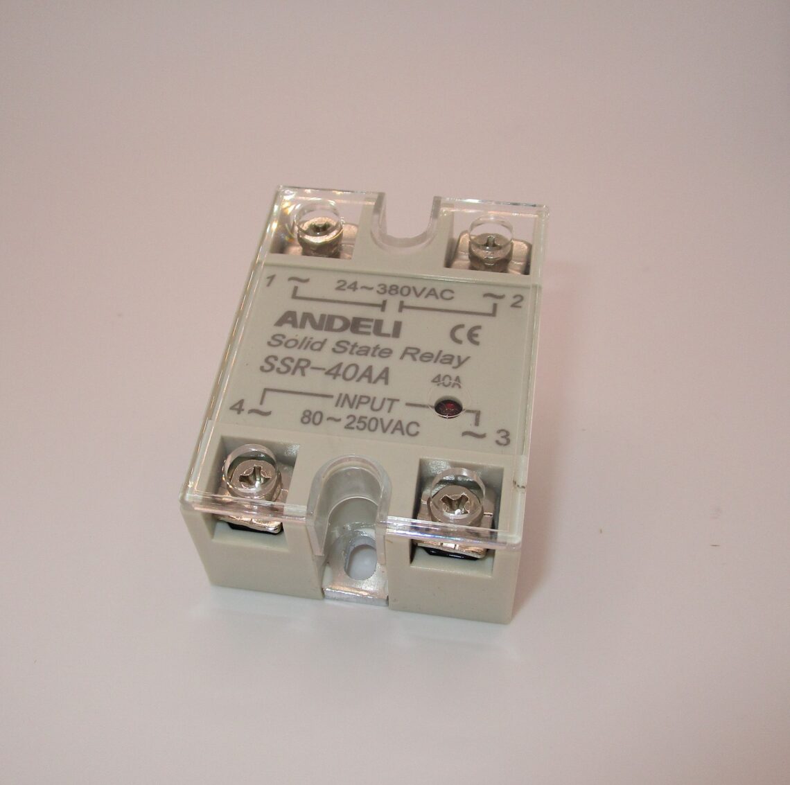 ANDELI SSR-40AA Solid State Relay 40A Load 24-380 VAC / Control 80-250 VAC - Image 3
