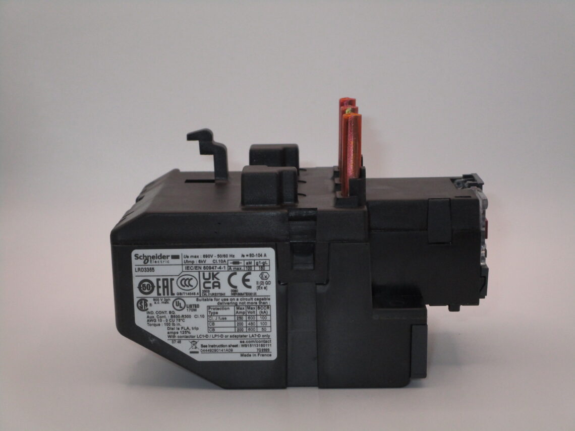 SCHNEIDER LRD3365 Thermal overload relay 80-104A - Image 3