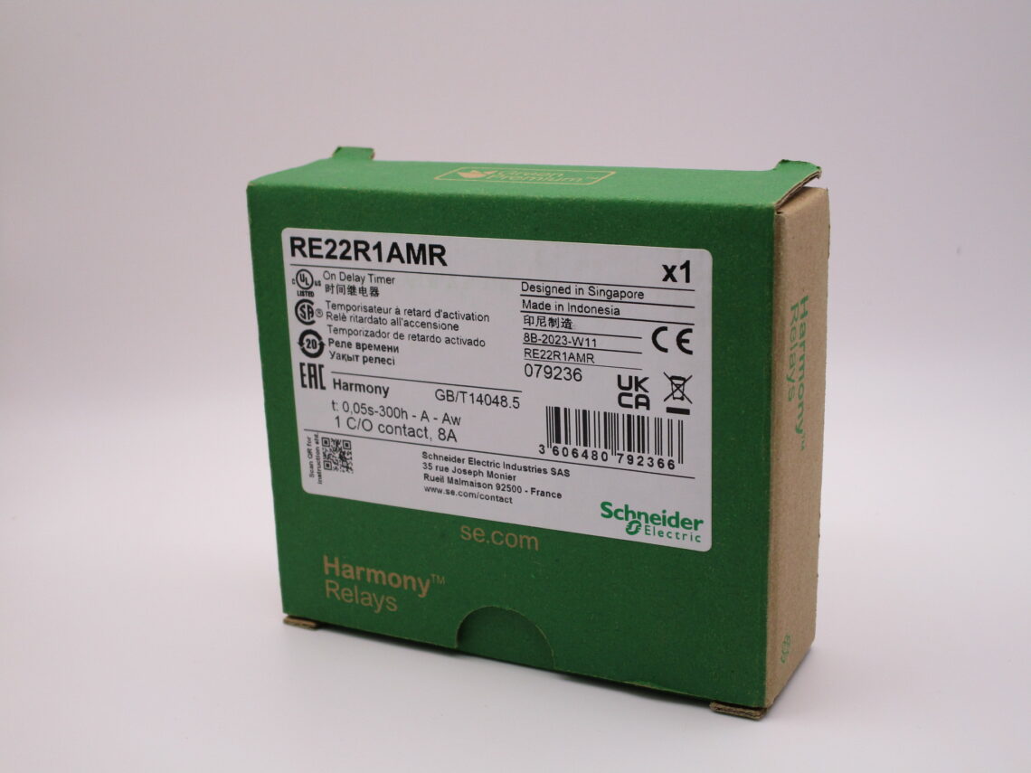 SCHNEIDER RE22R1AMR On-delay Timing Relay