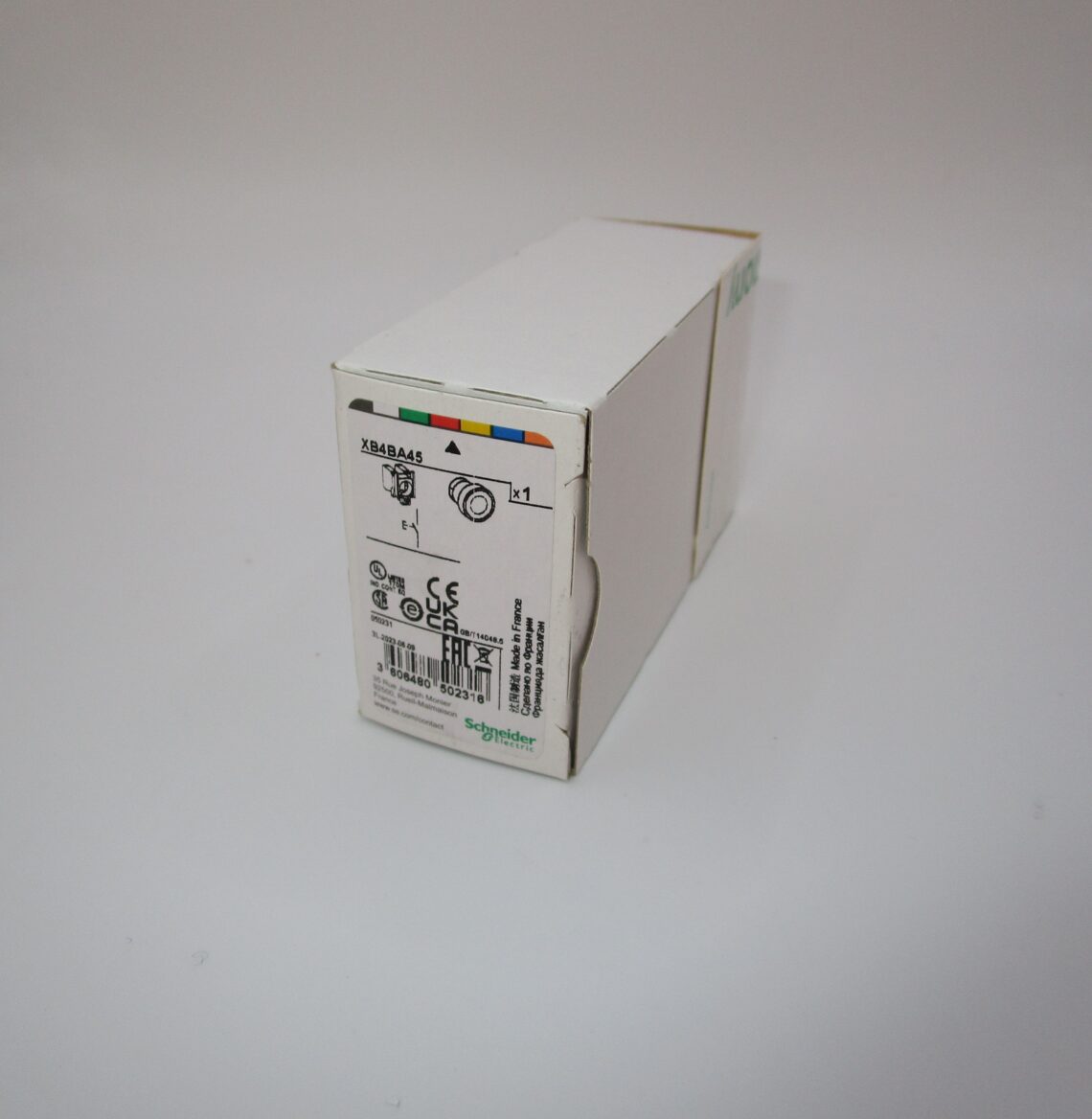 SCHNEIDER XB4BA45 Harmony 22mm RED push button 1NO+1NC - Image 4