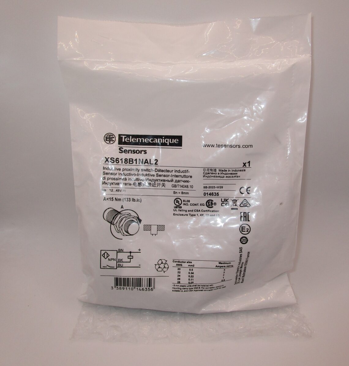 TELEMECANIQUE XS618B1NAL2 Inductive proximity sensor