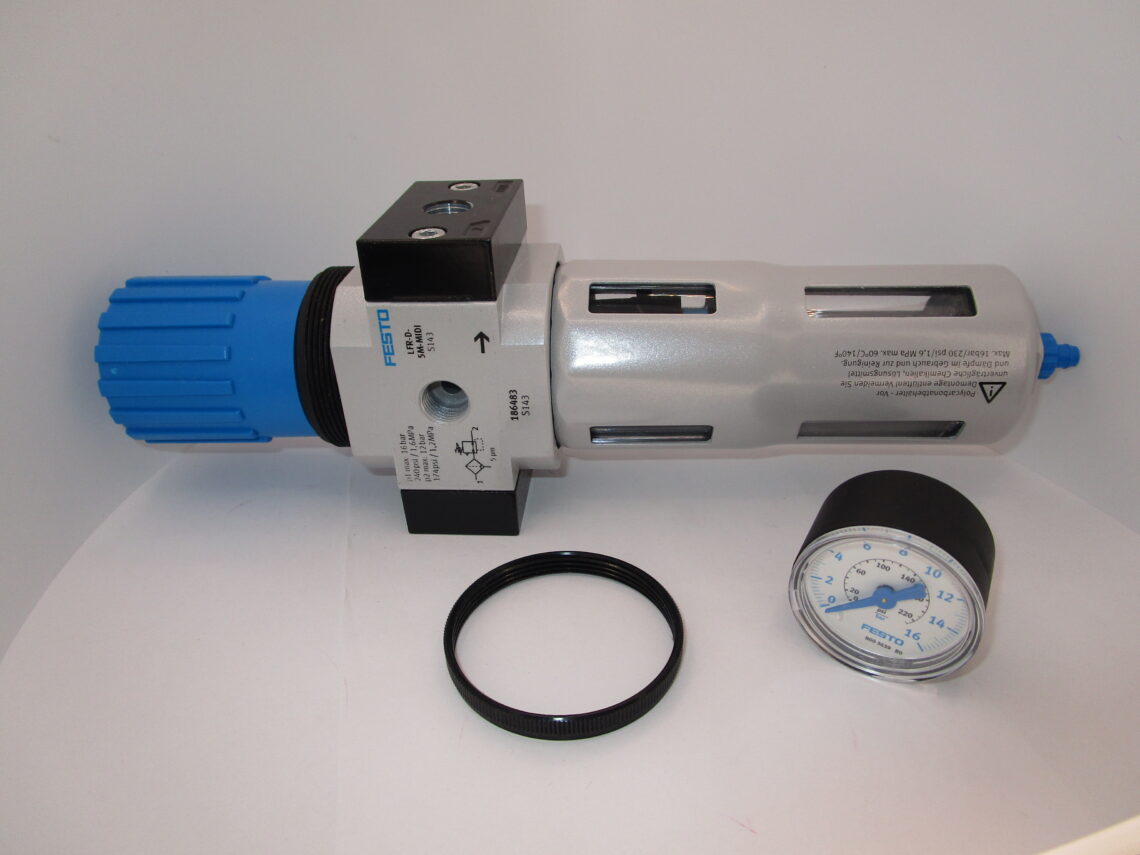 FESTO LFR-1/4-D-5M-MIDI Mat186483 Compressed Air Filter Regulator