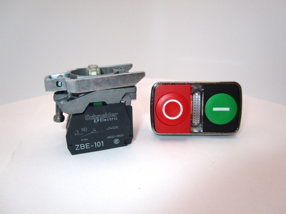 SCHNEIDER XB4BW73731G5 Illuminated double headed push button